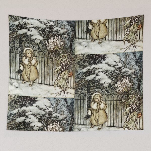 Item preview, Mamie and the Chrysanthemum - Arthur Rackham for Peter Pan designed and sold by forgottenbeauty.