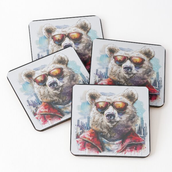 Item preview, Cool Bear Grazer in Sunglasses! Funny Gifts For Lovers Bear  designed and sold by TheDarkStone.