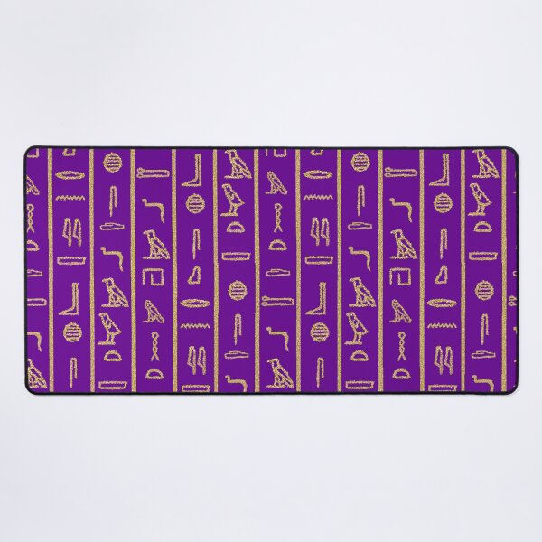 Item preview, Purple & Gold Egyptian Hieroglyphs designed and sold by LisaMPierce1990.