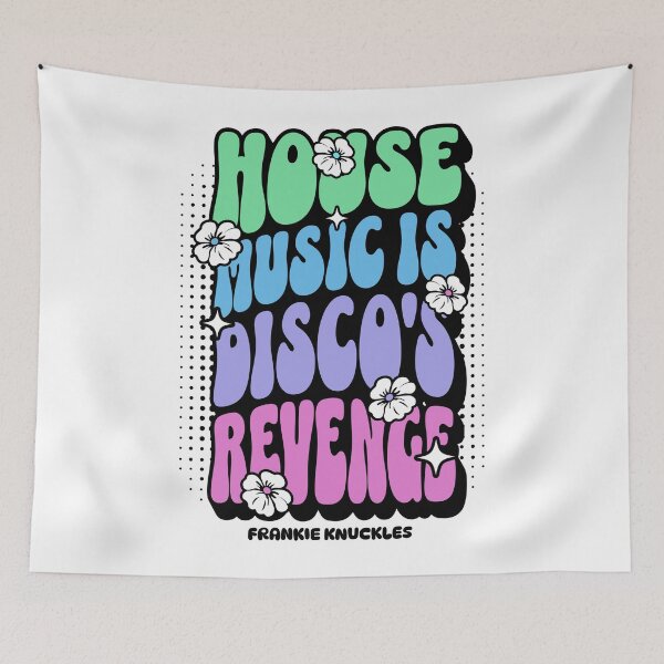 Item preview, HOUSE MUSIC  - Disco's Revenge 4 (black/purple/mint)  designed and sold by Discothreadz.