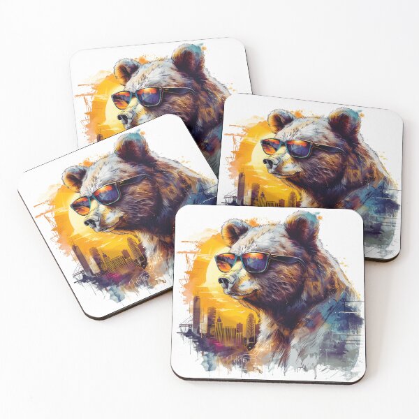 Item preview, Cool Bear Grazer in Sunglasses! Funny Gifts For Lovers Bear  designed and sold by TheDarkStone.