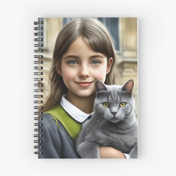 Artikelvorschau, Chartreux-Katze und menschlicher Begleiter Nr. 3! entworfen und verkauft von Annabelly321.