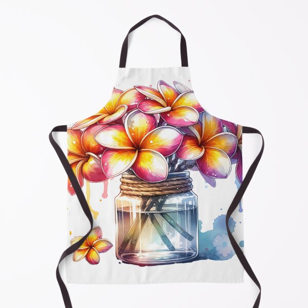 Item preview, Hawaiin Watercolor Plumerias in a Jar designed and sold by Ginngers.