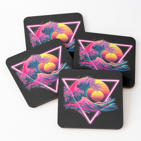 Item preview, Neon Wave: Retro Sunset Surf designed and sold by Exodoi.