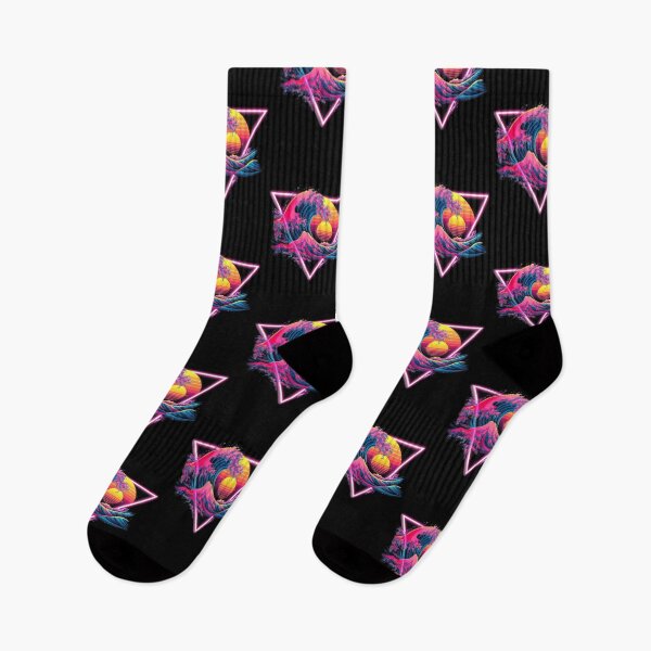 Item preview, Neon Wave: Retro Sunset Surf designed and sold by Exodoi.
