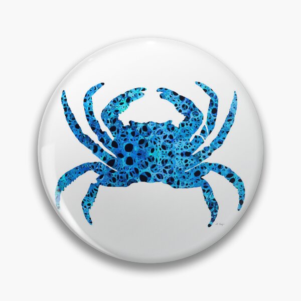Item preview, Sea Pattern Blue Crab Art 1 designed and sold by Sharon Cummings Art.