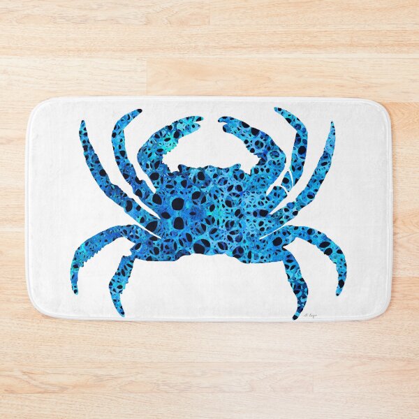 Item preview, Sea Pattern Blue Crab Art 1 designed and sold by Sharon Cummings Art.