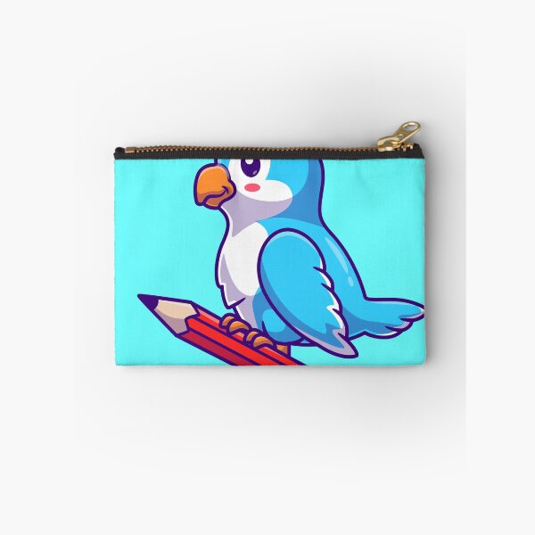 Item preview, Cute Bird Holding Pencil Cartoon Vector Icon designed and sold by hjian8219.