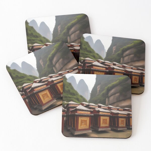 Item preview, HANGING COFFINS OF CHINA designed and sold by PIGCASSOSAIART.