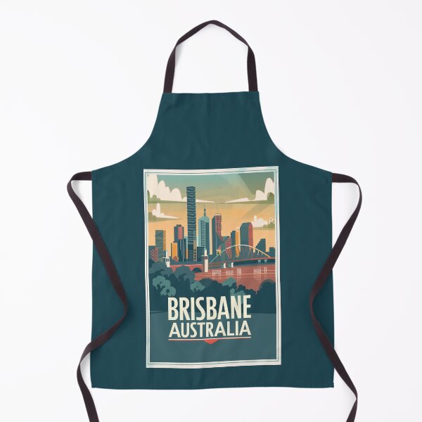 Item preview, A Vintage Travel Illustration of Brisbane - Australia designed and sold by GoodOldVintage.