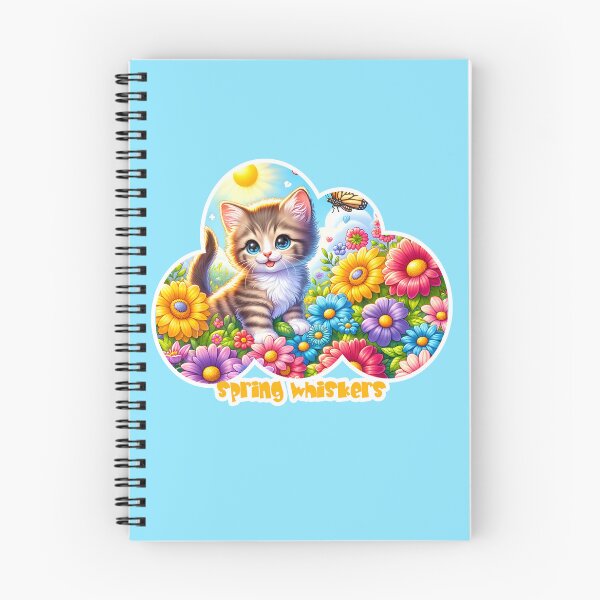 Item preview, Spring Whiskers - Kitten in Blooming Garden designed and sold by AdelkoDesigns.