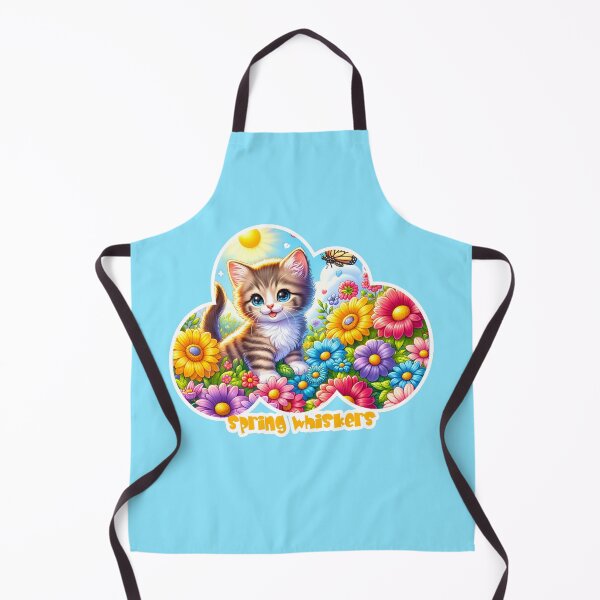 Item preview, Spring Whiskers - Kitten in Blooming Garden designed and sold by AmvaDesigns.