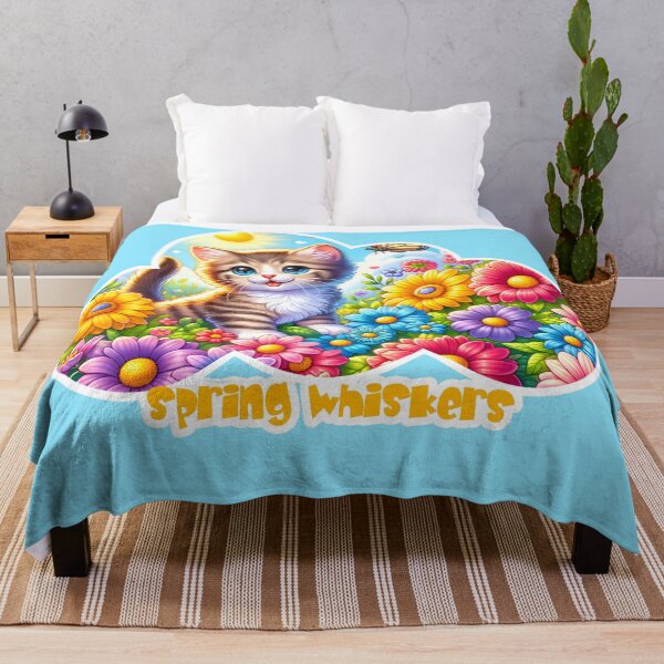 Item preview, Spring Whiskers - Kitten in Blooming Garden designed and sold by AdelkoDesigns.