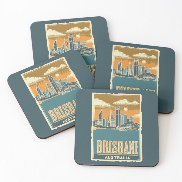 Item preview, A Vintage Travel Illustration of Brisbane - Australia  designed and sold by GoodOldVintage.