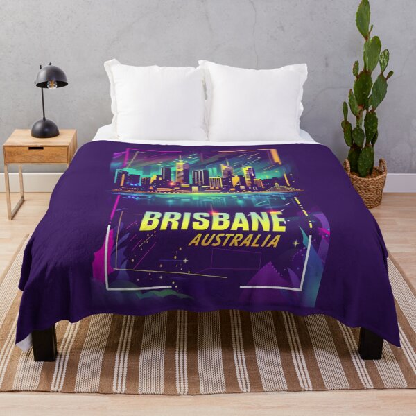 Item preview, A Vintage Travel Illustration of Brisbane - Australia designed and sold by GoodOldVintage.
