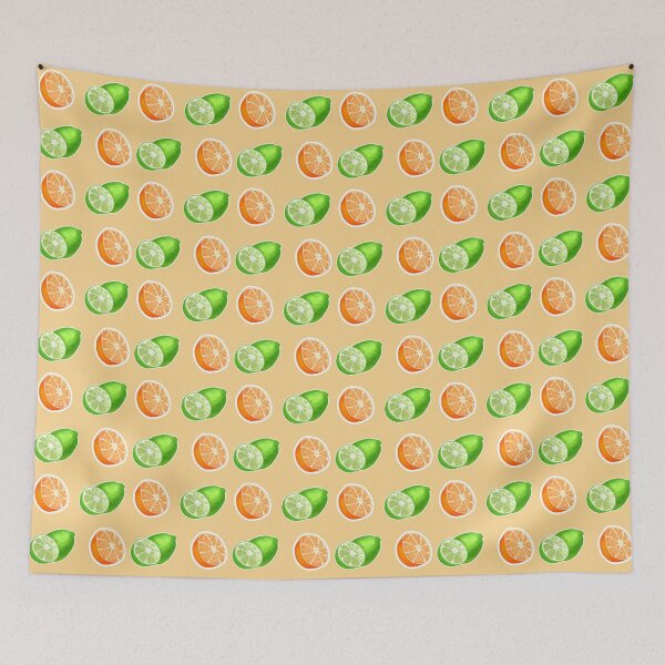 Item preview, Fruit Pattern: Limes & Oranges designed and sold by Percy Everett.