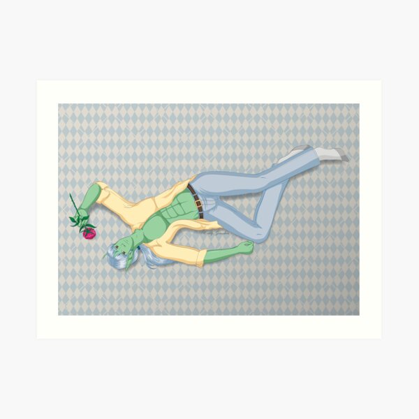 Suko with a Rose Art Print