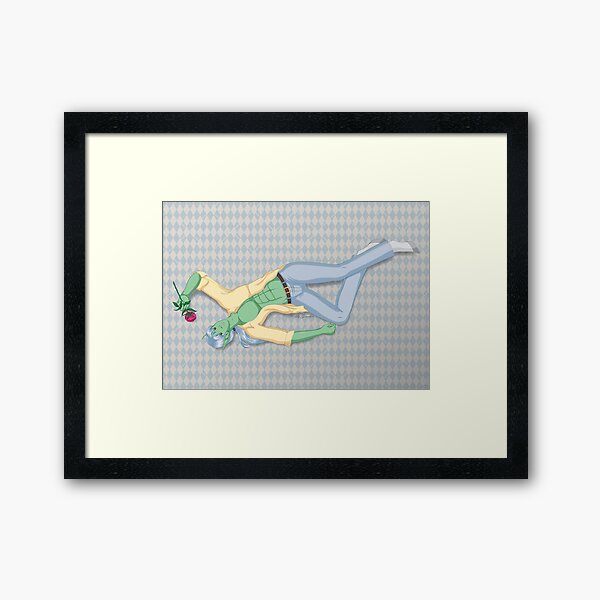 Suko with a Rose Framed Art Print