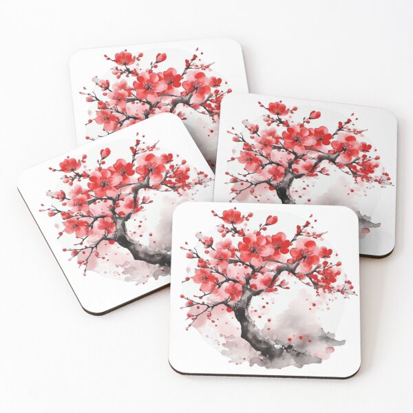 Item preview, Red Plum Blossom Delight designed and sold by Wa Wonder.