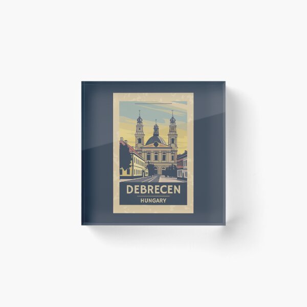 Item preview, A Vintage Travel Illustration of Debrecen - Hungary  designed and sold by GoodOldVintage.
