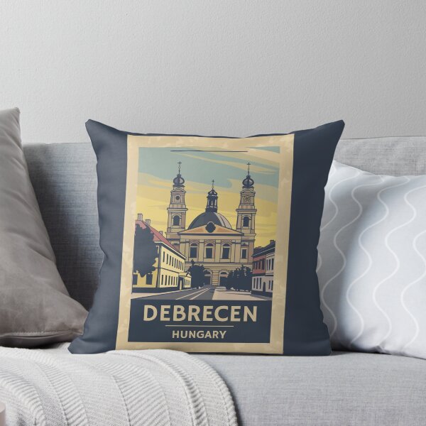Item preview, A Vintage Travel Illustration of Debrecen - Hungary  designed and sold by GoodOldVintage.