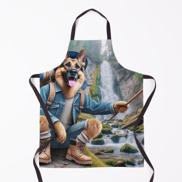 Item preview, German Shepherd Social Media Celebrity on a Hike while taking a Selfie designed and sold by TheDogOnIt.