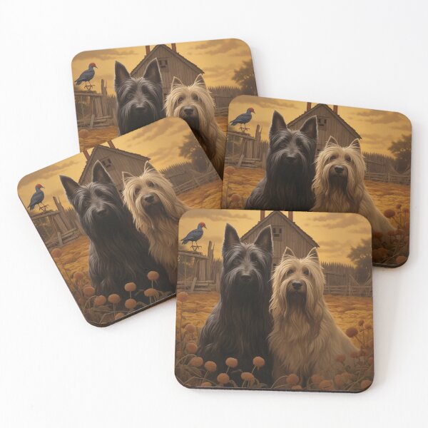 Item preview, Briard Couple on a Farm designed and sold by Samuelsboro.