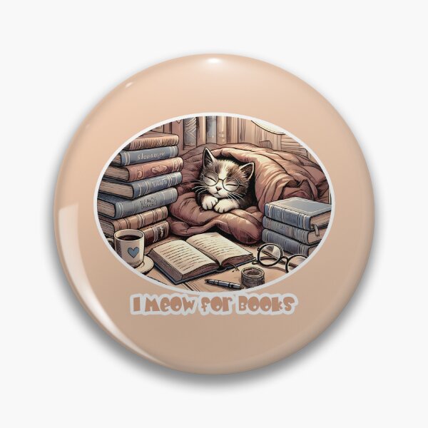Item preview, I Meow for Books - Cozy Kitten Reading Nook designed and sold by AdelkoDesigns.