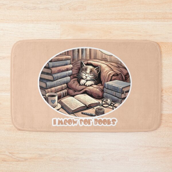 Item preview, I Meow for Books - Cozy Kitten Reading Nook designed and sold by AdelkoDesigns.
