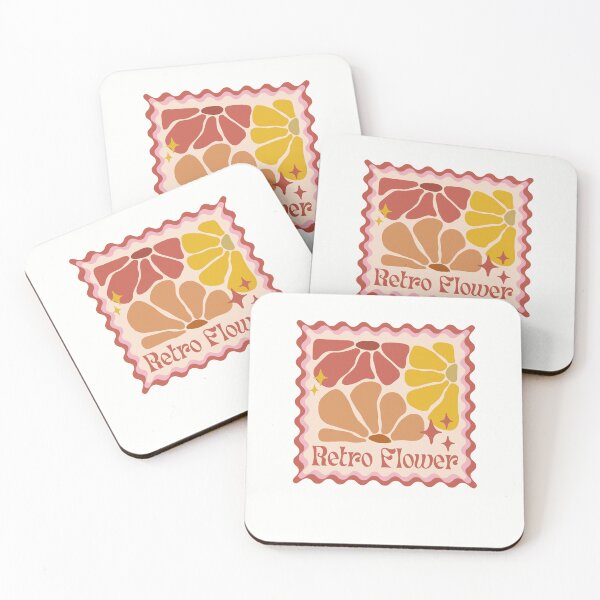Item preview, Retro Geometric Pattern Groovy y2k 80s Trendy Flower T-shirt Sticker designed and sold by ThinkNature!.