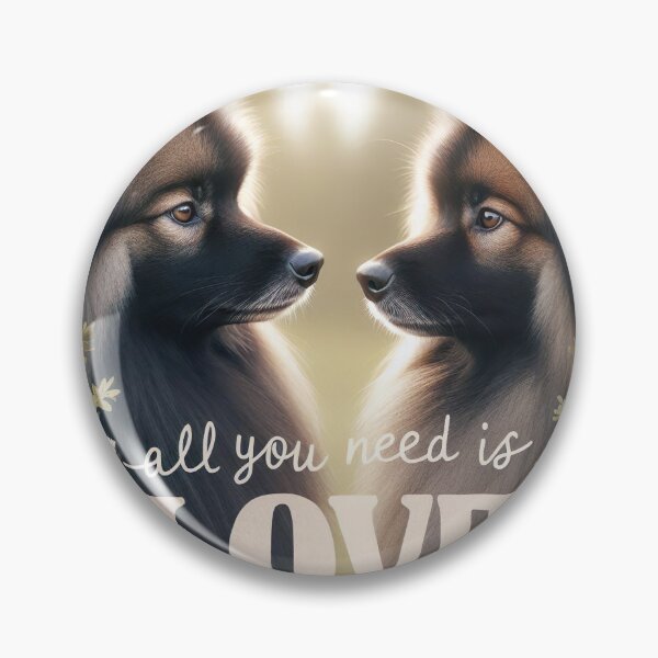 Item preview, Keeshond Love Story - Romantic Dog Portrait with Famous Quote designed and sold by Woof-n-Wear.
