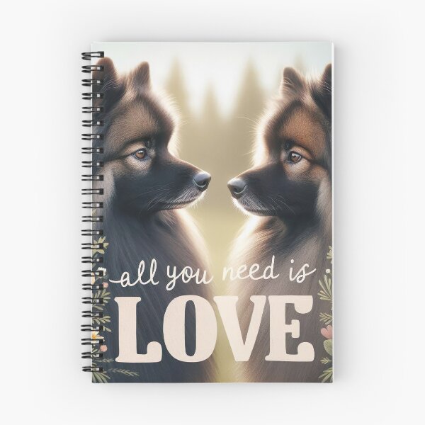 Item preview, Keeshond Love Story - Romantic Dog Portrait with Famous Quote designed and sold by Woof-n-Wear.