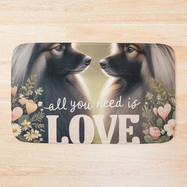 Item preview, Keeshond Love Story - Romantic Dog Portrait with Famous Quote designed and sold by Woof-n-Wear.