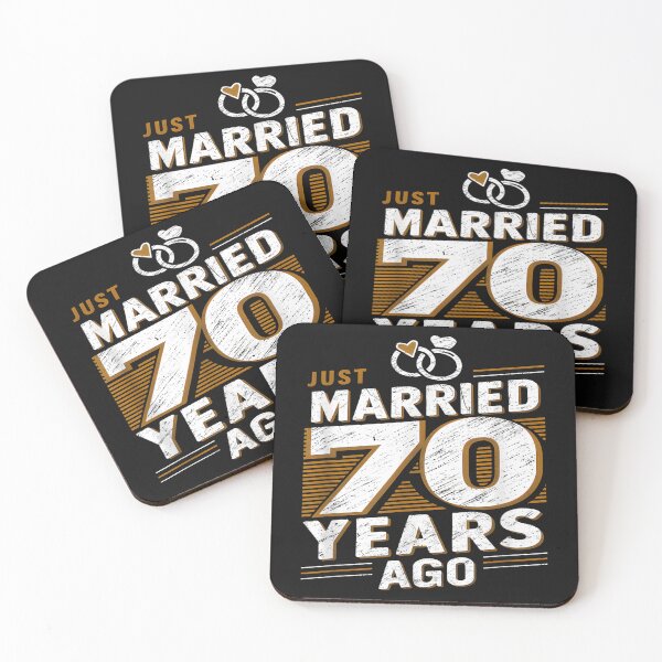 Item preview, Just Married 70 Years Ago designed and sold by skeastore.