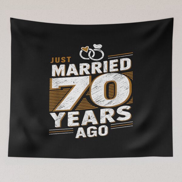 Item preview, Just Married 70 Years Ago designed and sold by skeastore.