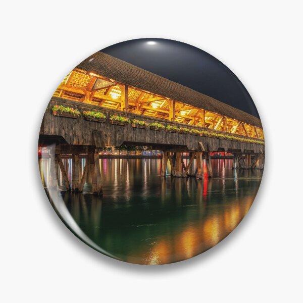 Item preview, chapel bridge at night designed and sold by aaronchoi.