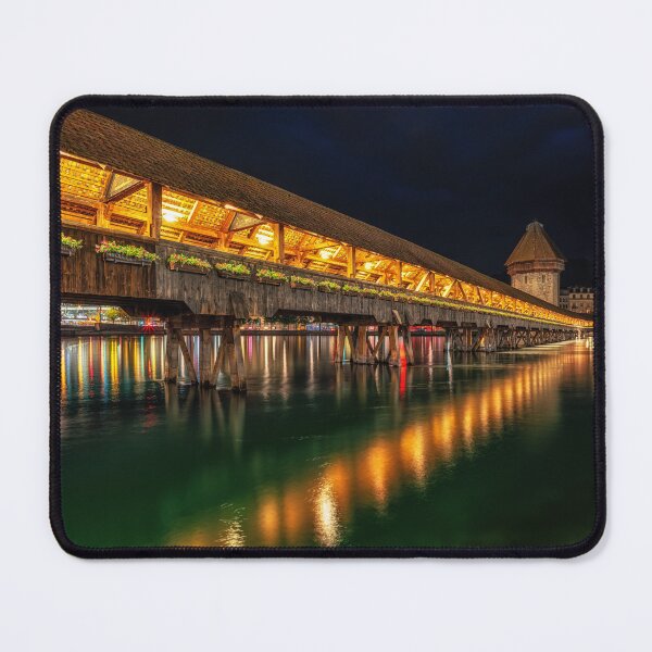 Item preview, chapel bridge at night designed and sold by aaronchoi.