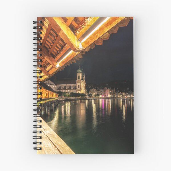 Item preview, chapel bridge and lucerne at night designed and sold by aaronchoi.