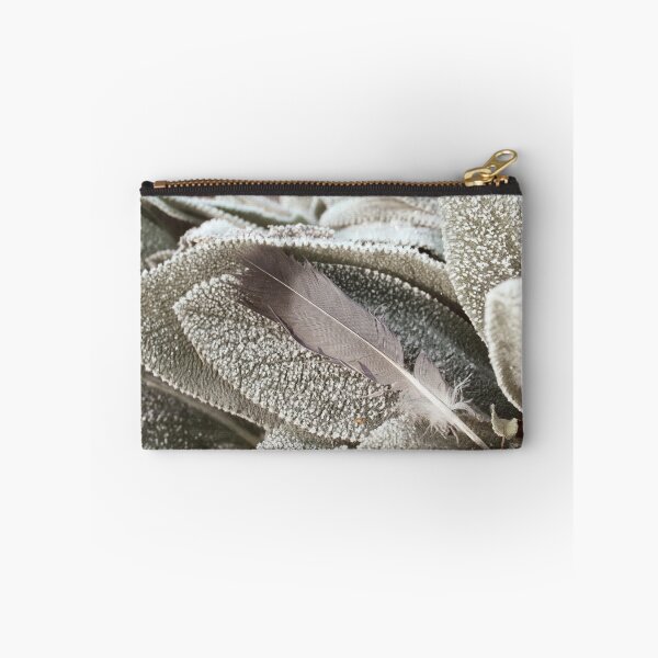 Item preview, Gray Feather On Frost Covered Plant designed and sold by FeatherfallSTU.
