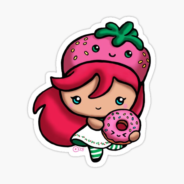 Strawberry Girl Sticker