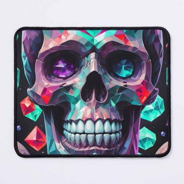Item preview, Cool Geometric Crystal Skull Art Pattern designed and sold by TheArtOfPat.