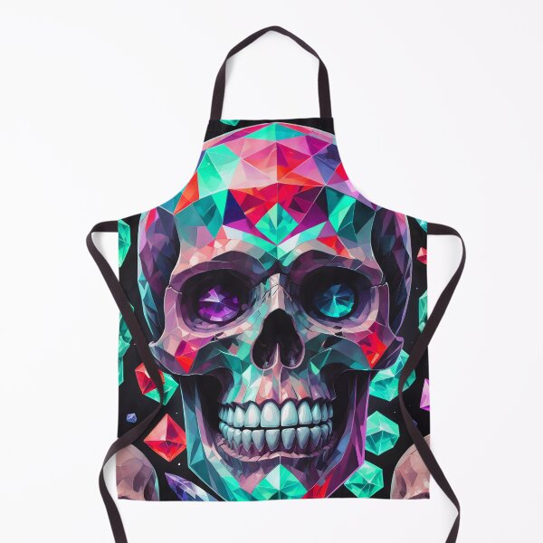 Item preview, Cool Geometric Crystal Skull Art Pattern designed and sold by TheArtOfPat.