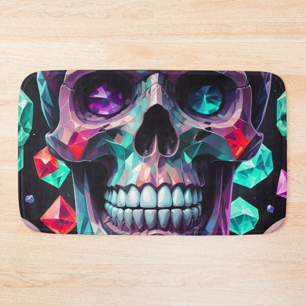 Item preview, Cool Geometric Crystal Skull Art Pattern designed and sold by TheArtOfPat.