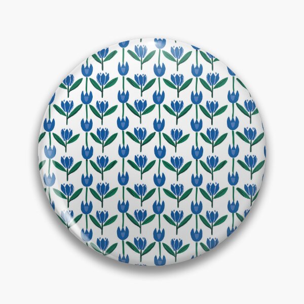 Item preview, Blue Tulips Flower Pattern designed and sold by NesaArtSpace.