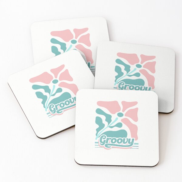 Item preview, Retro Geometric Pattern Groovy y2k 80s Trendy Flower T-shirt Sticker designed and sold by ThinkNature!.