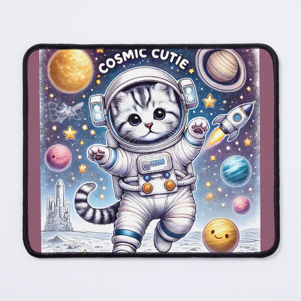 Item preview, Cosmic Cutie - Kitten Astronaut Adventure designed and sold by AmvaDesigns.