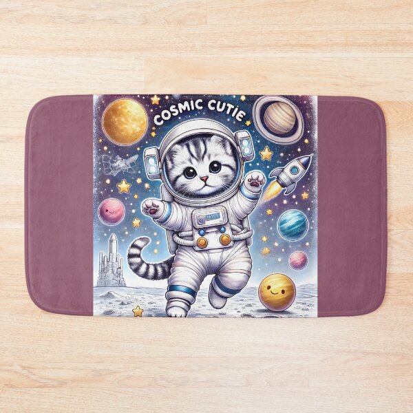 Item preview, Cosmic Cutie - Kitten Astronaut Adventure designed and sold by AdelkoDesigns.
