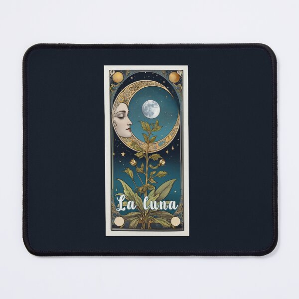 Item preview, La luna the moon tarot card retro style designed and sold by La Loca.