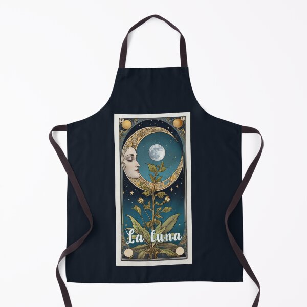 Item preview, La luna the moon tarot card retro style designed and sold by La Loca.