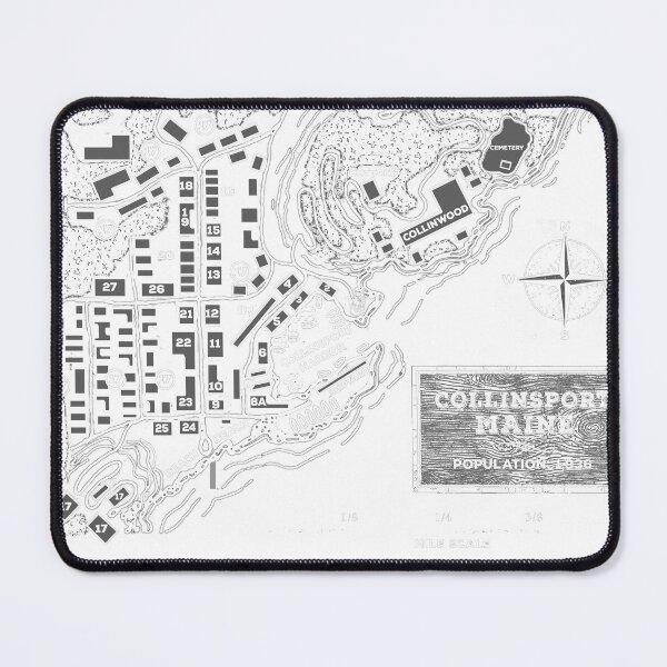 Item preview, Dark Shadows Collinsport Map designed and sold by snarkee.